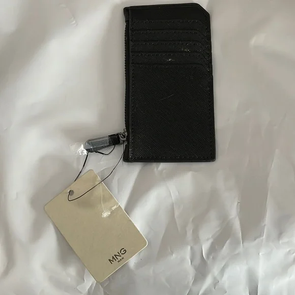 New Ming Mens Zip coin Wallet & Card holder