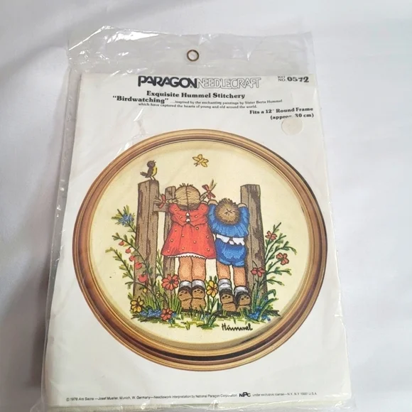 VTG Paragon Embroidery Kit Hummel Design 1976 