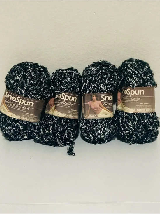 4 NWT SnoSpun Cool Cotton Comfort Yarn - 44% Cotton 42% Acrylic 14% Polyester