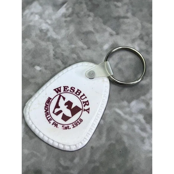Wesbury Methodist Vintage Keychain Tag Keyring