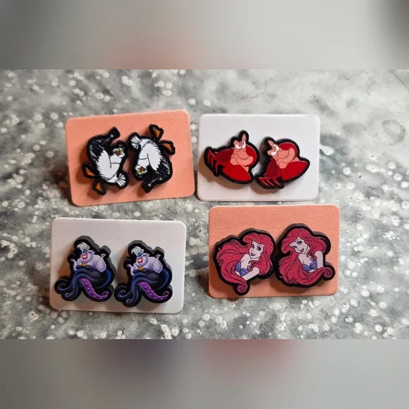 Disney Ariel and Friends STUD earring Set