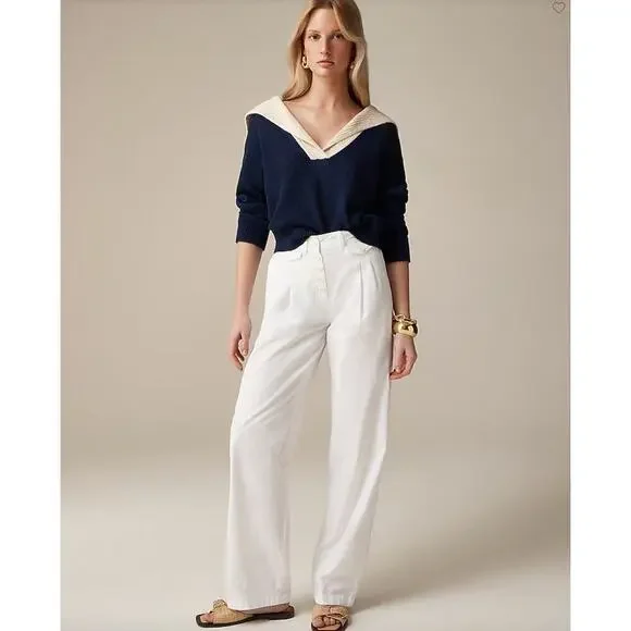 J. Crew Pleated button front‎ chino pants
