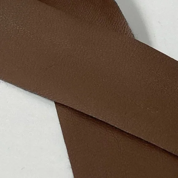 Brown Faux Leather 100% Polyester Craft Sewing Trim Ribbon 1