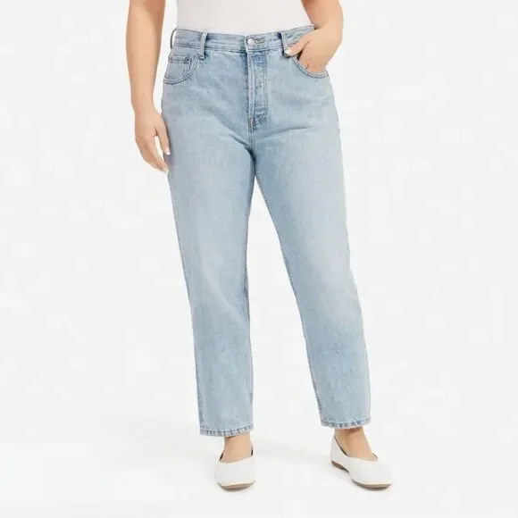 Everlane 90s Cheeky Jean Crop Organic Cotton Light Wash Size 30