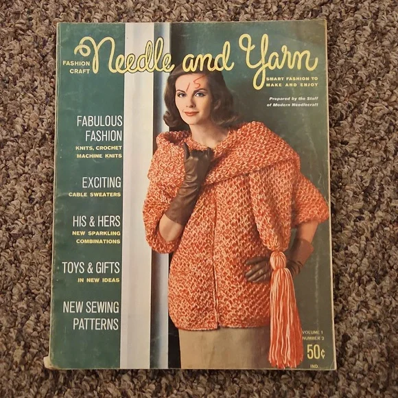 Vintage 1963 Needle and Yarn Fashion Craft Magazine