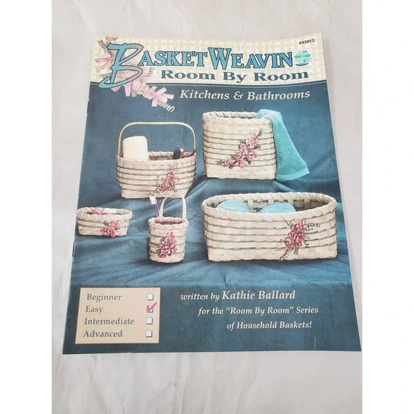 Basket Weaving Room By Room Kitchens & Bathrooms Kathie Ballard 1994 Pattern Bk