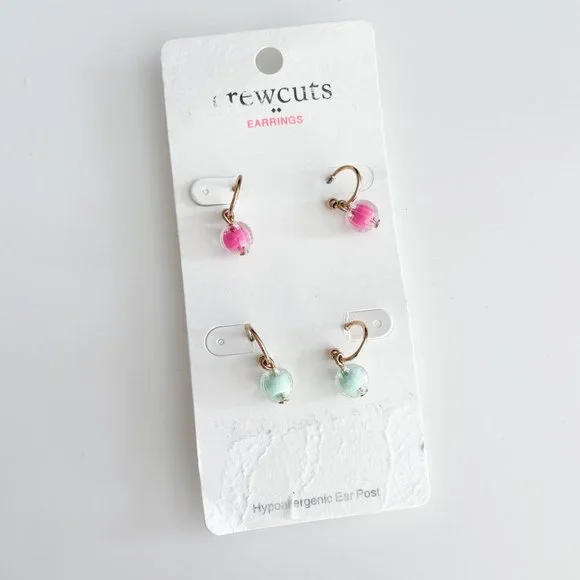 J. Crew Factory Girls' Beaded Earrings Set