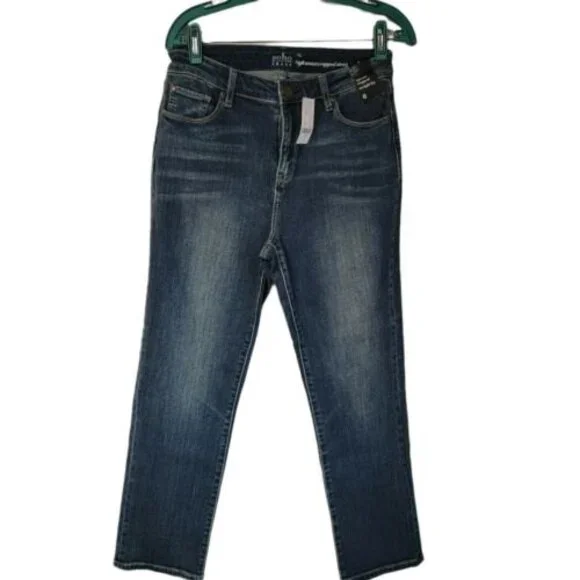 NEW YORK & CO Jeans‎ SOHO High Waist Crop Straight 6