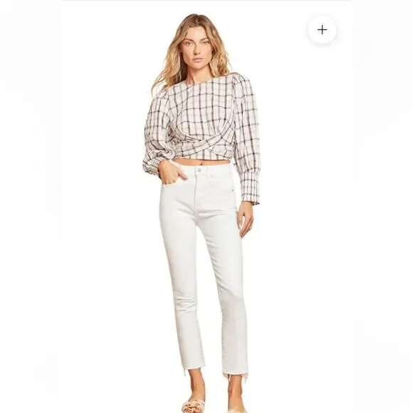 VERONICA BEARD CARLY KICK FLARE RAW HEM Size 25 NWOT