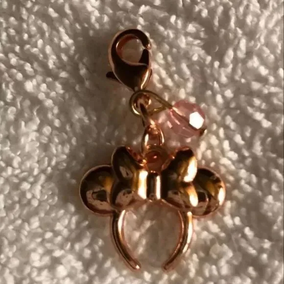 Disney Parks Charmed In The Park Rose Gold Minnie Mouse Headband Charm