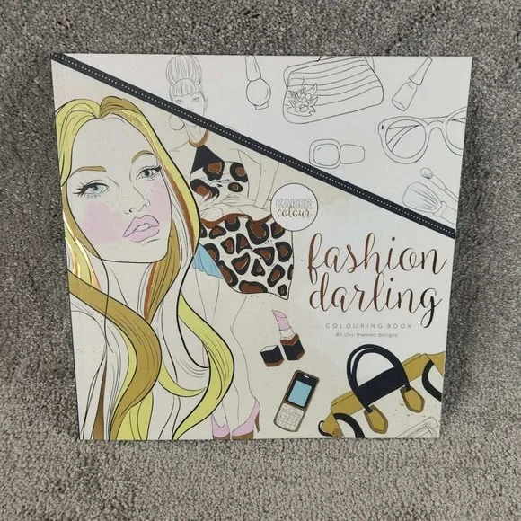 Kaisercolour Coloring Book - Fashion Darling 40 Designs