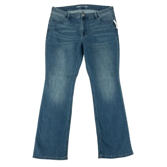 Old Navy Wow Bootcut Jeans Womens Size 16 Blue Stretch Cotton Blend Denim New