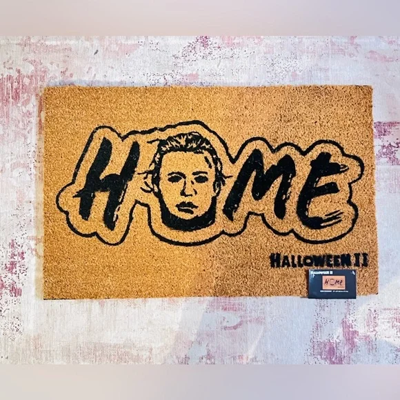 Halloween II Home Doormat - Black and Brown