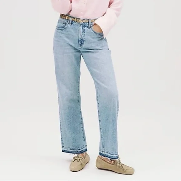 J.Crew Mid-Rise '84 Relaxed Kickout Jean Synniva Wash Size 28
