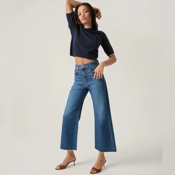 NWT Veronica Beard Taylor Wide Leg Jean Size 27