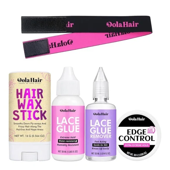 Dolahair Lace Wig Glue Kit - Waterproof Lace Front Adhesive for Wigs (Glue Kit-5