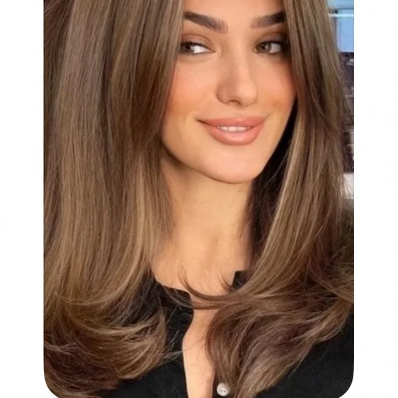 Women's Lace Hair Topper with Large Base & 20”  Long Straight Synthetic
