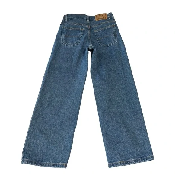 VTG 90s Santa Fe Jean Co Wide Leg Jeans Womens 10 High Rise‎ Medium Wash Denim