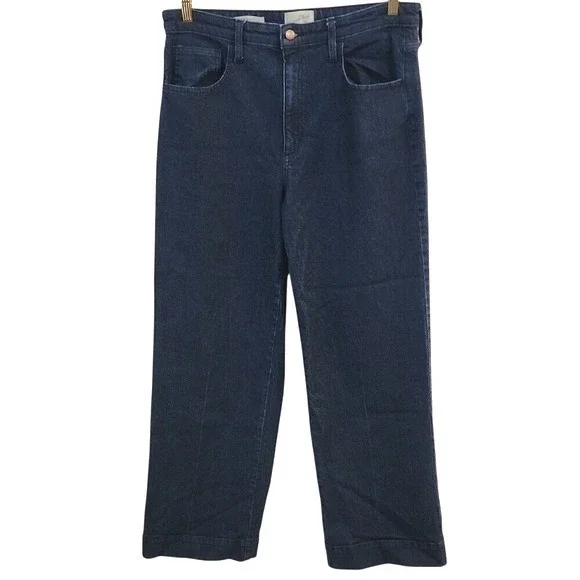 Universal Thread Wide Leg‎ Jeans 14 Dark Indigo High Rise Retro Capsule