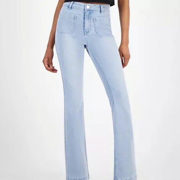 Dollhouse Blue Flare Wide Leg Jeans Size 0