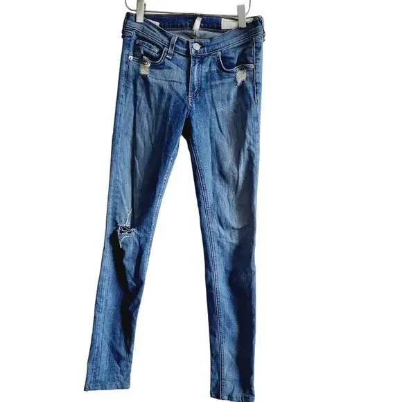 Rag & Bone 26 skinny distressed denim jeans