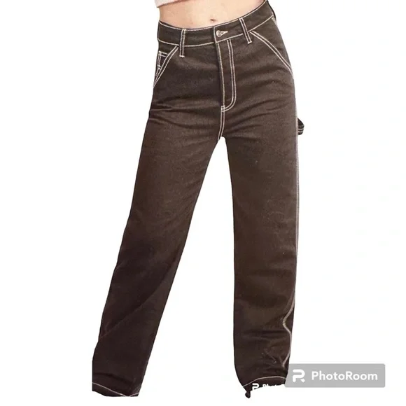 NWT S.O.N.G high rise Carpenter 90s boyfriend jeans size 15/32