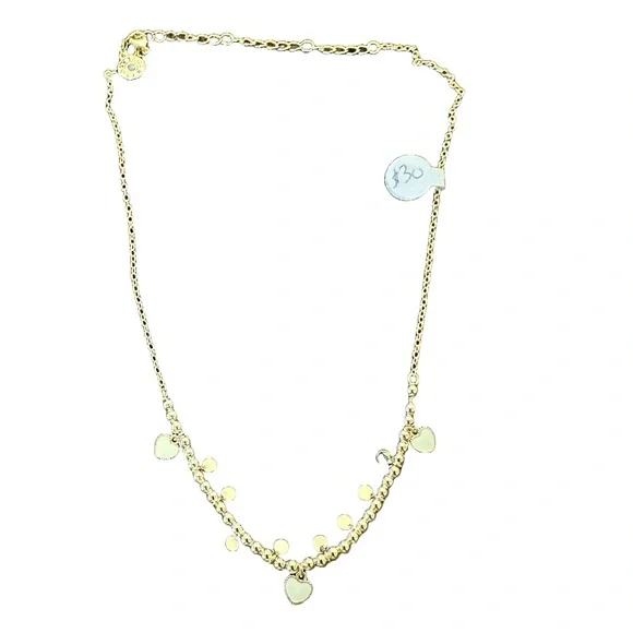 Girls necklace- LMTS- white heart‎ design
