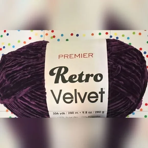 Premier Retro Velvet Yarn - Rich Purple