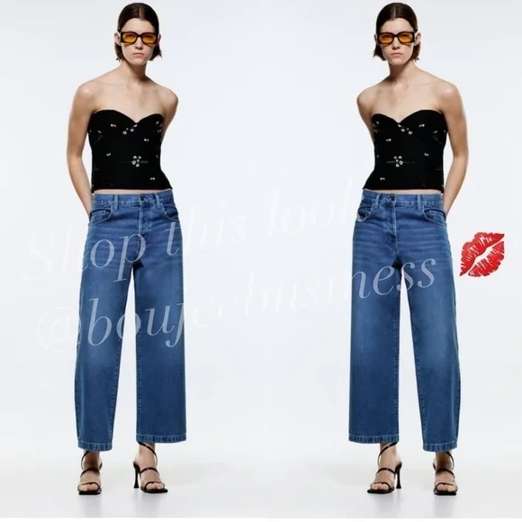 ZARA Mid Length Culotte Jeans BNWT