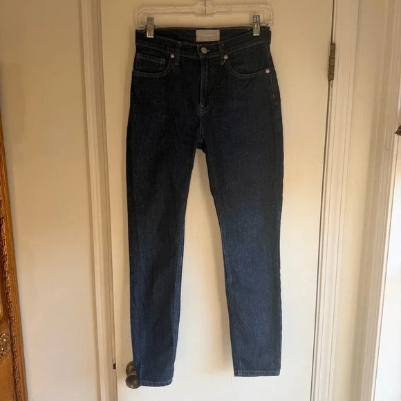 Everlane The Original Cheeky Straight Jeans Dark Wash Women Size 26