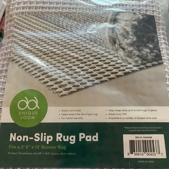 Rug Runner 13’ Pad Non Slip New Quality