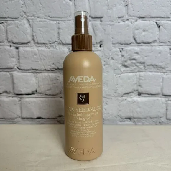 Aveda Flax Seed Aloe Strong Hold Spray On Stying Gel 8.5 fl oz Discontinued‎