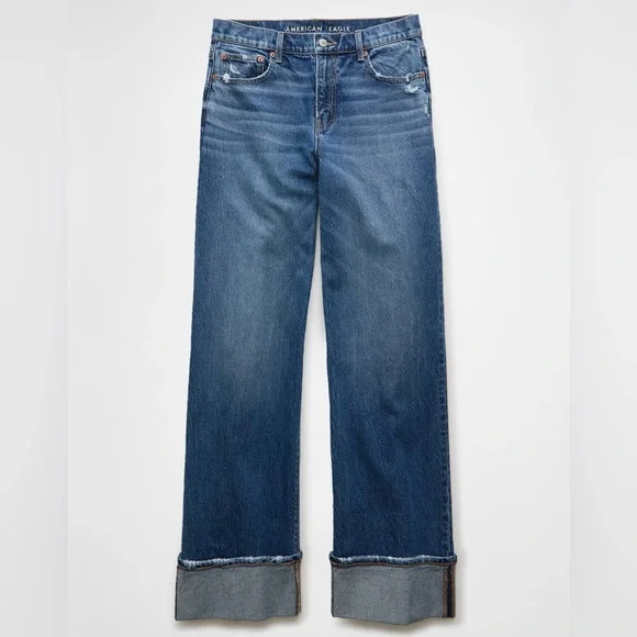 American‎ Eagle Stretch High-Waisted Stovepipe Cuffed Jean