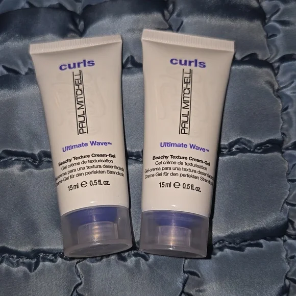 Paul Mitchell Ultimate Wave Beachy Texture Cream Gel Set Of 2 Travel Mini 15 ml