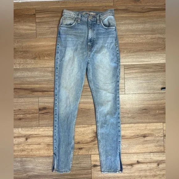 Hudson Centerfold Extreme High-Rise Super Skinny Ankle Jeans 