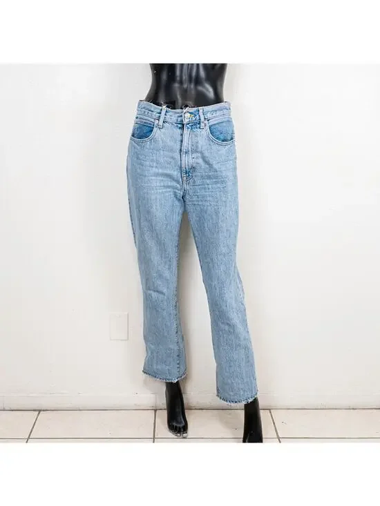 SLVRLAKE London High Rise Straight leg jeans old habits die hard 26