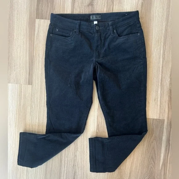 Kut From The Kloth Catherine Boyfriend Jeans 12P Black Lightweight Corduroy