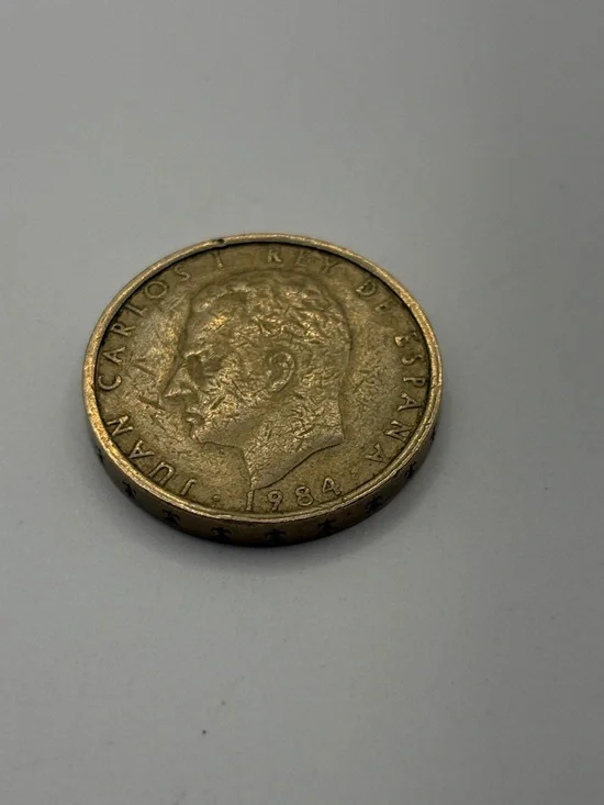 1984 Vintage Coin Spain 100 Cien Spanish Pesetas Carlos 1