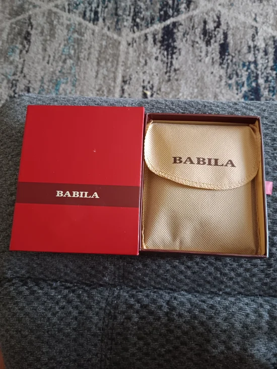Bila Red Gift Box with Gold Pouch, Brown WALLET