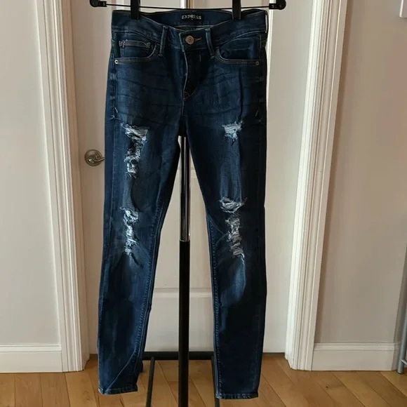 Express distressed denim