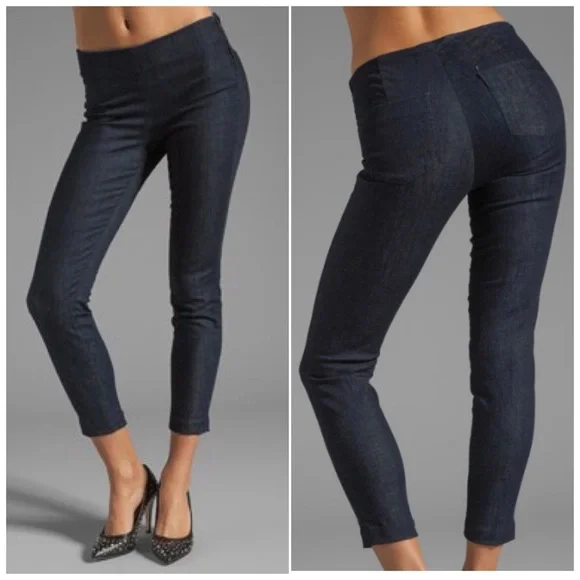J Brand Mid-rise Zip Capri in Clean Rinse Size 27