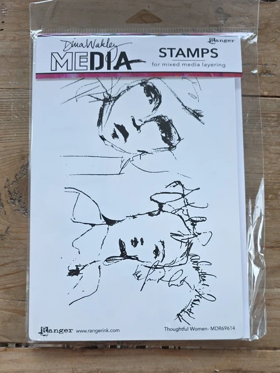 New Dina Wakley Cling Stamps