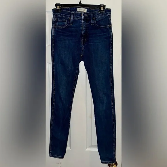 Madewell 10” High Rise Medium Wash Skinny Jeans Size 26