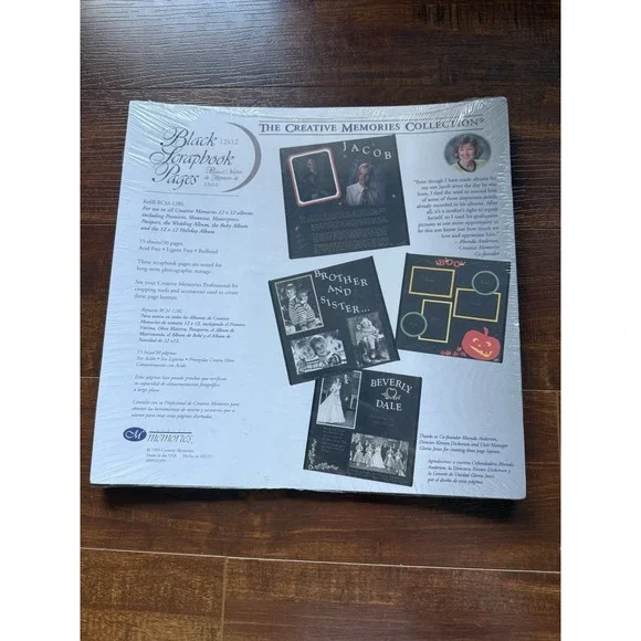 Creative Memories 12x12 Black Scrapbook Pages‎ RCM-12BL 15 Sheets/30 Pages - NEW