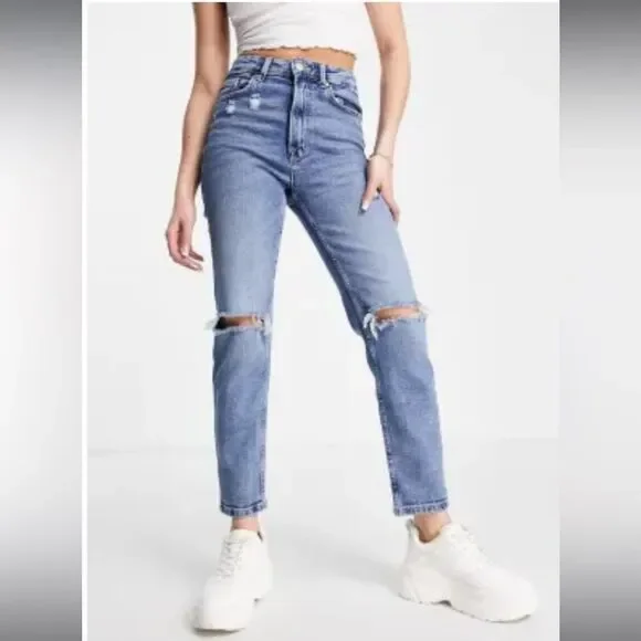 Stradivarius Slim Mom Jeans
