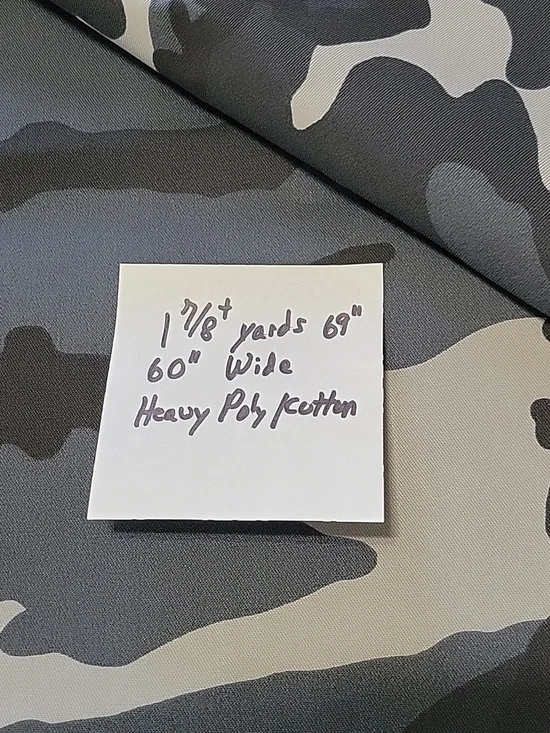 Black And Grey Camo Fabric