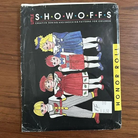 UNCUT Vintage Little Showoffs Sewing Pattern Honor Roll Size 2-8