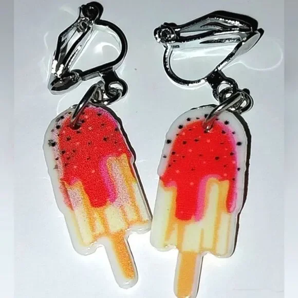 Super cute girls clip-on earrings