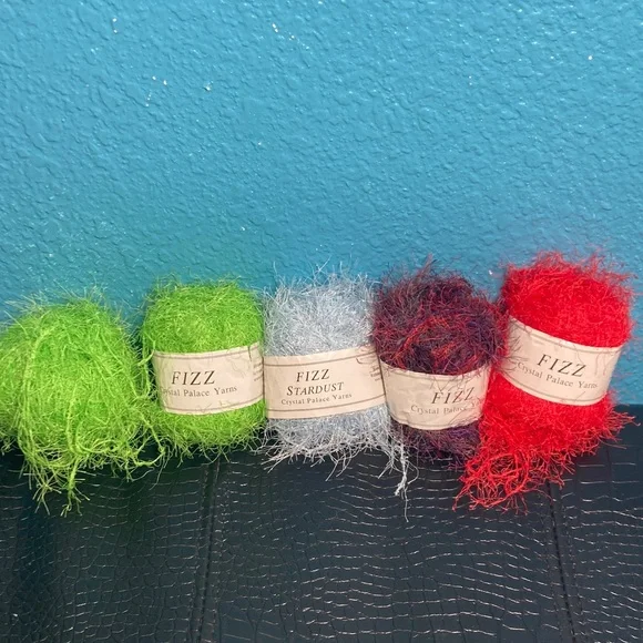 8.32‎ oz / 236g Fizz (4) + 1 Fizz Stardust Eyelash Yarn by Crystal Palace Yarns