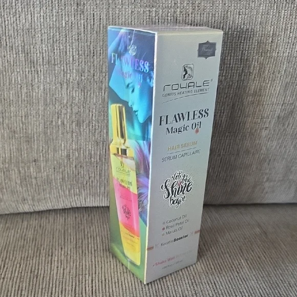 Royale Flawless Magic Oil Hair Serum, Keratin Booster, New, 4.06floz.